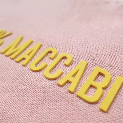 Etiquetas personalizadas de borracha de silicone sem etiqueta Transferência de calor com letras e números 3D Impressão de transferência de logotipo