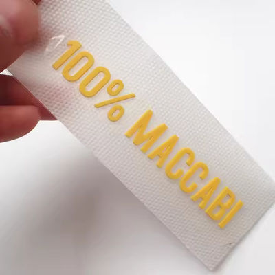 Etiquetas personalizadas de borracha de silicone sem etiqueta Transferência de calor com letras e números 3D Impressão de transferência de logotipo