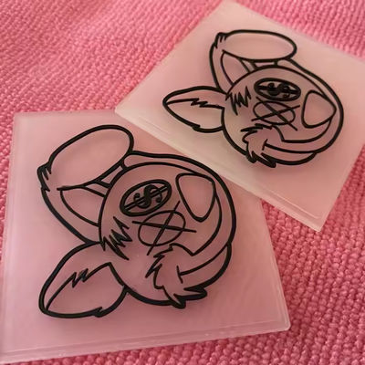 Patch de borracha de PVC transparente personalizado