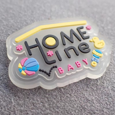Patch de borracha de PVC transparente personalizado