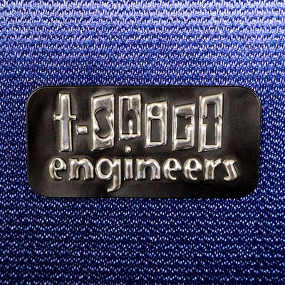 Logotipo de transferência de calor de metal TPU prateado preto 3D personalizado de alta qualidade para vestuário