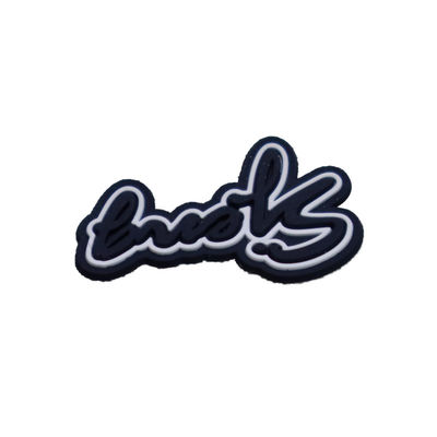 Etiqueta de silicone 3D personalizada, lavável, logotipo de silicone macio 3D, transferência por calor, distintivo