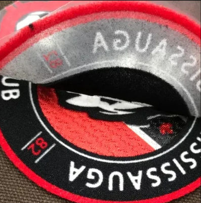 Estampagem de Transferência de Calor com Design Personalizado Logotipo do Clube de Futebol Personalizado com Patch de Flocagem 3D