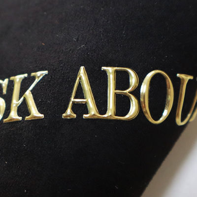 Remendos de Vestuário Personalizados Prata Dourado TPU Transferência de Calor Impressão 3D Logotipo Etiqueta Para Camiseta