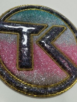 Design Roxo Transferência de Calor Patches de TPU Macio Metálico com Efeito Holográfico Colorido Arco-Íris Personalizado Para Jeans