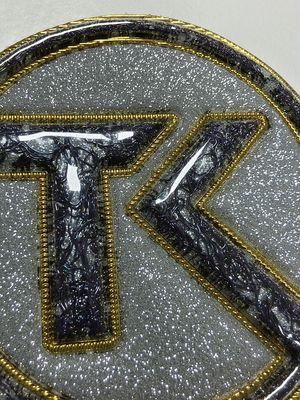 Design Roxo Transferência de Calor Patches de TPU Macio Metálico com Efeito Holográfico Colorido Arco-Íris Personalizado Para Jeans