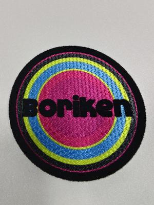 Remendo de logotipo de flocagem de prensa de calor personalizado para passar a ferro em vinil de transferência de calor para camiseta