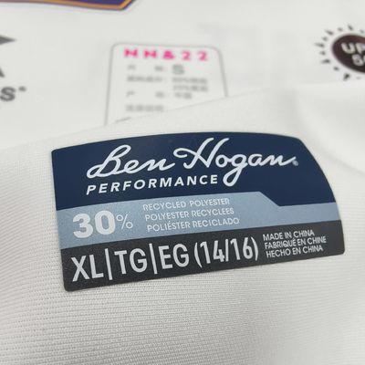 Etiquetas de filme de impressão por transferência de calor com tinta refletiva personalizadas para camisetas de roupas esportivas