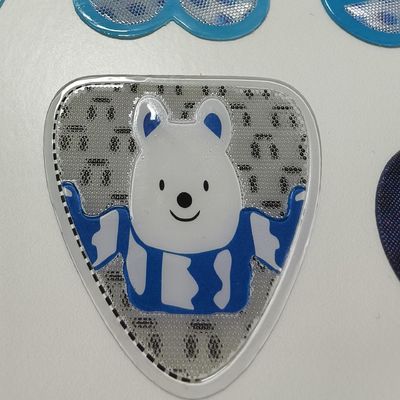 Costurar em patches macios TPU holográficos com efeito colorido fantasma personalizados