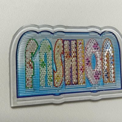 Costurar em patches macios TPU holográficos com efeito colorido fantasma personalizados