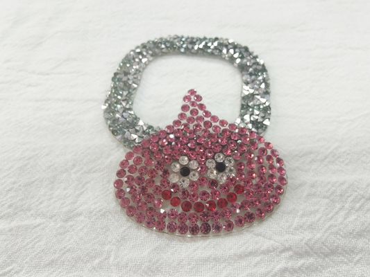 Adesivo de Transferência de Impressão de Calor Personalizado com Logotipo de Strass Alto para Camisetas, Chapéus, DIY Cristal