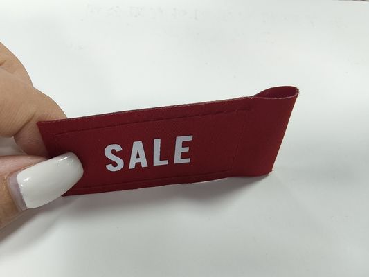 Etiquetas de venda de tinta personalizadas Patches de roupa Impressão de tela Logotipo de tecido