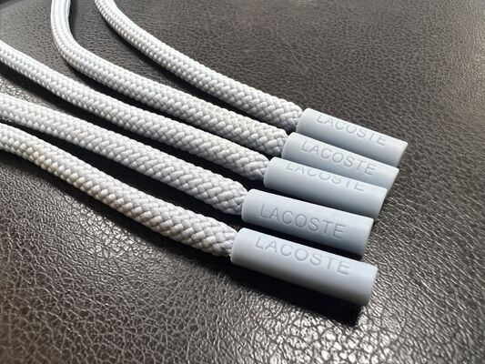 Puxador de zíper de silicone - Dicas de corda para roupas e acessórios (cinza, 5pcs)