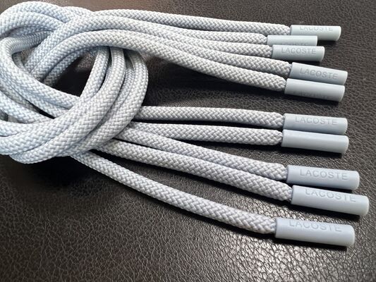 Puxador de zíper de silicone - Dicas de corda para roupas e acessórios (cinza, 5pcs)