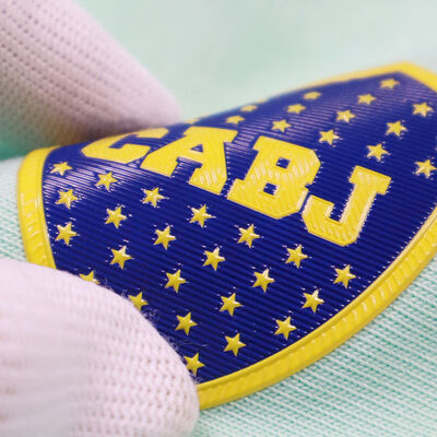 Etiquetas de Transferência de Calor TPU 3D Personalizadas Três Cores Laváveis e Duráveis para Vestuário