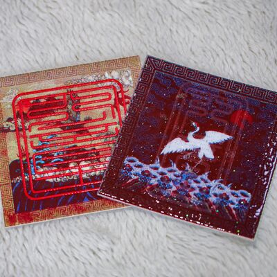 Etiqueta Personalizada em Tecido com Serigrafia - Patch de Vestuário com Logotipo da Marca e Estampa de Leopardo para Acessórios de Vestuário