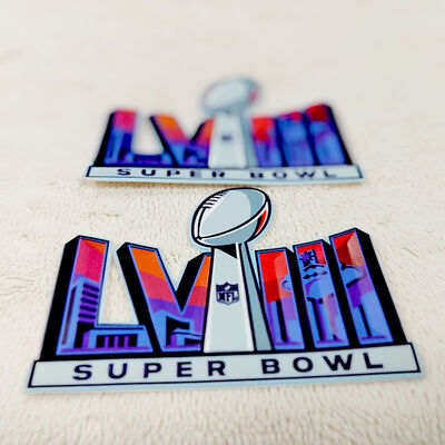 Patch de alta frequência TPU personalizado - Super Bowl LVIII Emblema esportivo para vestuário