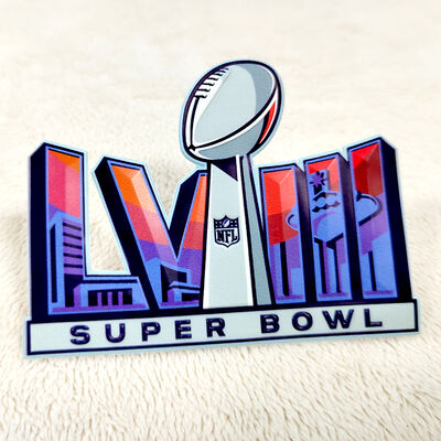 Patch de alta frequência TPU personalizado - Super Bowl LVIII Emblema esportivo para vestuário