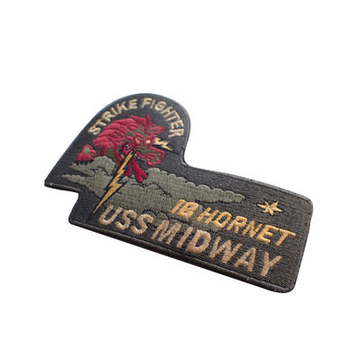 Logotipo de design personalizado para vestuário bordado Patch Badge Patch bordado personalizado