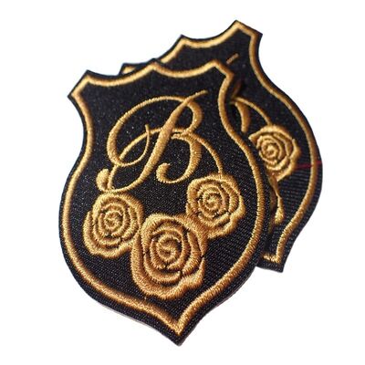 Customized Eco-Friendly Embroidery Patches With Different Colors and Effects Hot Melt Adhesive on the Back