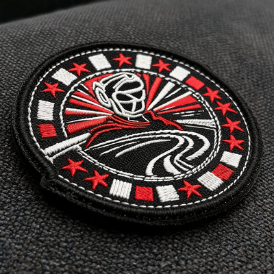 Patch de transferência de calor com bordado ecológico lavável 3D para roupas de esqui e roupas esportivas