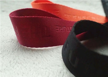 Alta frequência não elástica colorida do cabo/faixa do nylon com logotipo personalizado