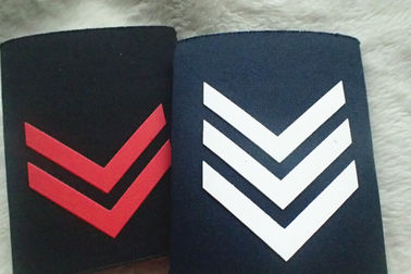 Uniforme feito sob encomenda da impressão da tela das dragonas militares, dragona azul da placa de ombro