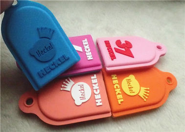 Tóxico relativo à promoção personalizado Keychain do logotipo de Debossed dos presentes da etiqueta de cão do silicone não -