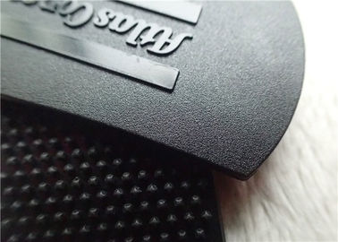 De Velcro feito sob encomenda dos remendos TPU da roupa da luva do vestuário superfície maçante do polonês com logotipo plástico gravado brilhante