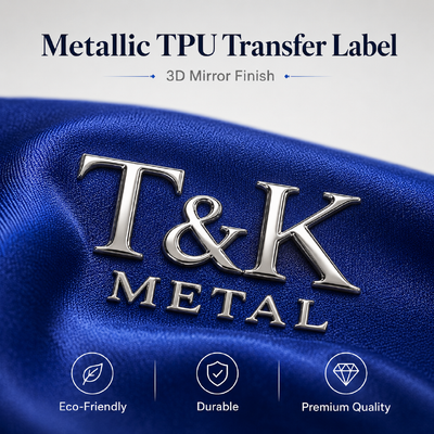 Logotipo de transferência de calor TPU personalizado 3D Tpu Label Transfer Soft Tpu Logotipo para vestuário