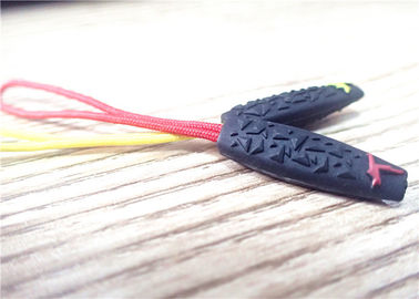 Extrator de borracha personalizado Eco do zíper do silicone 3D colorido - amigável