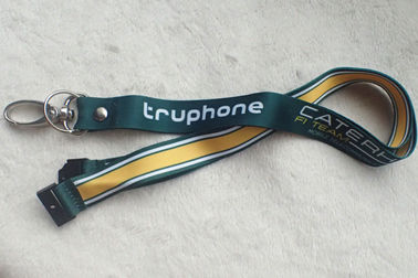 Cetim imprimindo relativo à promoção material Lanyard With Custom Logo da fita macia