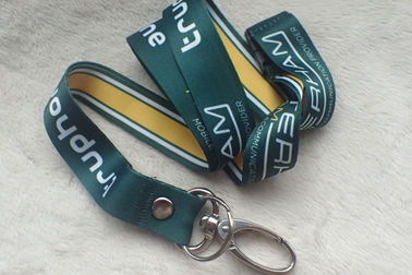 Cetim imprimindo relativo à promoção material Lanyard With Custom Logo da fita macia