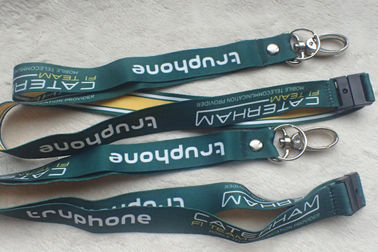 Cetim imprimindo relativo à promoção material Lanyard With Custom Logo da fita macia