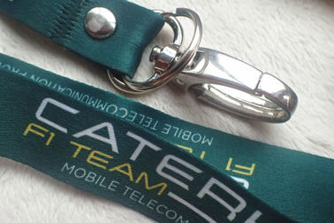 Cetim imprimindo relativo à promoção material Lanyard With Custom Logo da fita macia