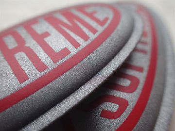 Tela reflexiva de prata feita sob encomenda corrente impressa do Keyring para o presente da promoção