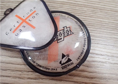PVC personalizado que enche para baixo a etiqueta do cair do revestimento da etiqueta do cair/TPU para a roupa