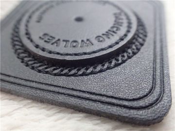 Remendos personalizados do couro gravado da forma para sacos, vestuário