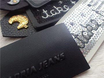 Remendos personalizados do couro gravado da forma para sacos, vestuário