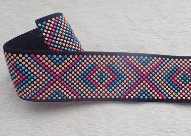 O silicone personalizado pontilha GV impresso colorido BV da faixa elástica OEKO do jacquard