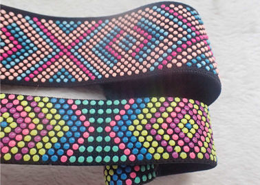 O silicone personalizado pontilha GV impresso colorido BV da faixa elástica OEKO do jacquard