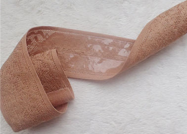 Não o sutiã do laço da faixa elástica do jacquard da costura do deslizamento prende com correias o aparamento para calças da barriga