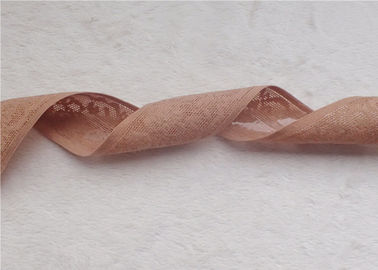 Não o sutiã do laço da faixa elástica do jacquard da costura do deslizamento prende com correias o aparamento para calças da barriga