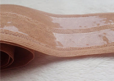 Não o sutiã do laço da faixa elástica do jacquard da costura do deslizamento prende com correias o aparamento para calças da barriga