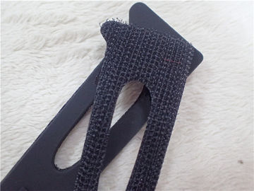 Remendos pretos feitos sob encomenda do gancho e do laço de Velcro para o vestuário Eco - amigável