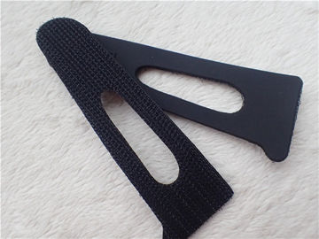 Remendos pretos feitos sob encomenda do gancho e do laço de Velcro para o vestuário Eco - amigável