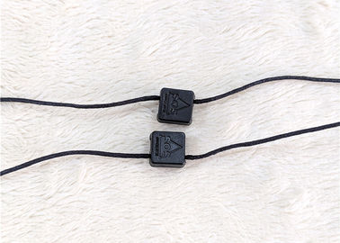 Etiqueta plástica da corda do selo de nylon feito sob encomenda do cair do logotipo do tipo para a roupa/sapatas