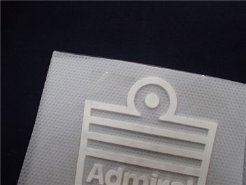 Etiquetas brancas duráveis da transferência térmica do silicone para o tipo do Sportswear