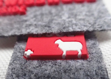 O costume sentiu o logotipo do silicone dos remendos da tela para GV BV dos chapéus/sacos/roupa OEKO