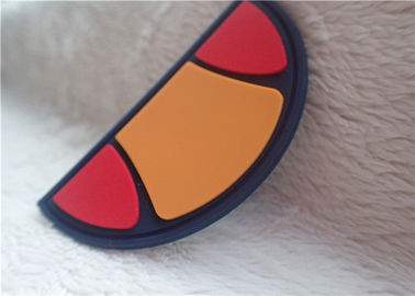 Remendos de borracha do logotipo do semicírculo múltiplo da cor para a decoração do saco